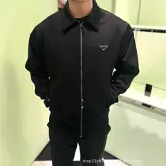 P-Style Premium Nylon Mercerized and Rome Fabric Zip-Up Jacket, Breathable Edgy Streetwear Oversize Unisex