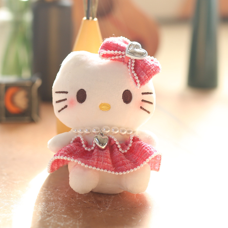 ネット赤かわいい萌えkt猫ストラップぬいぐるみ人形漫画子猫バッグ掛けキーホルダー人形人形|undefined