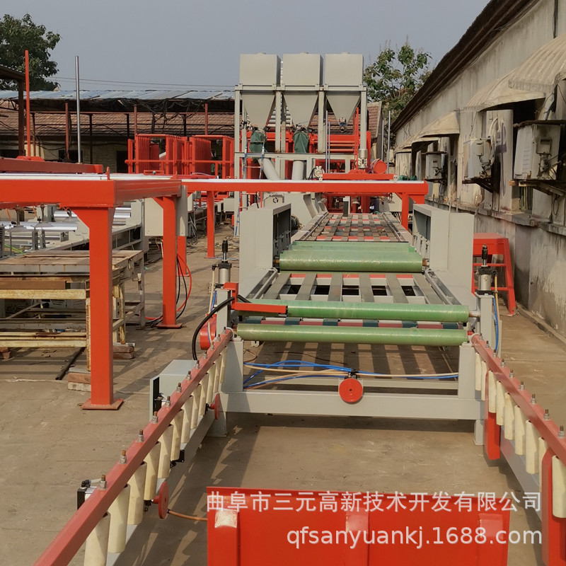 水泥增强纤维板机械设备 匀质玻镁水泥防火板制板机 三元机械