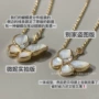 满钻18k蝴蝶玫瑰金锁骨链