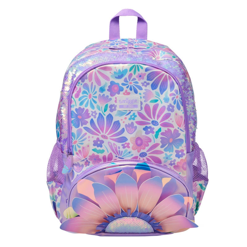 Австралийский Smiggle школьный рюкзак «Петалс», для начальной и средней школы, мультяшный, большая вместимость, сумка для еды