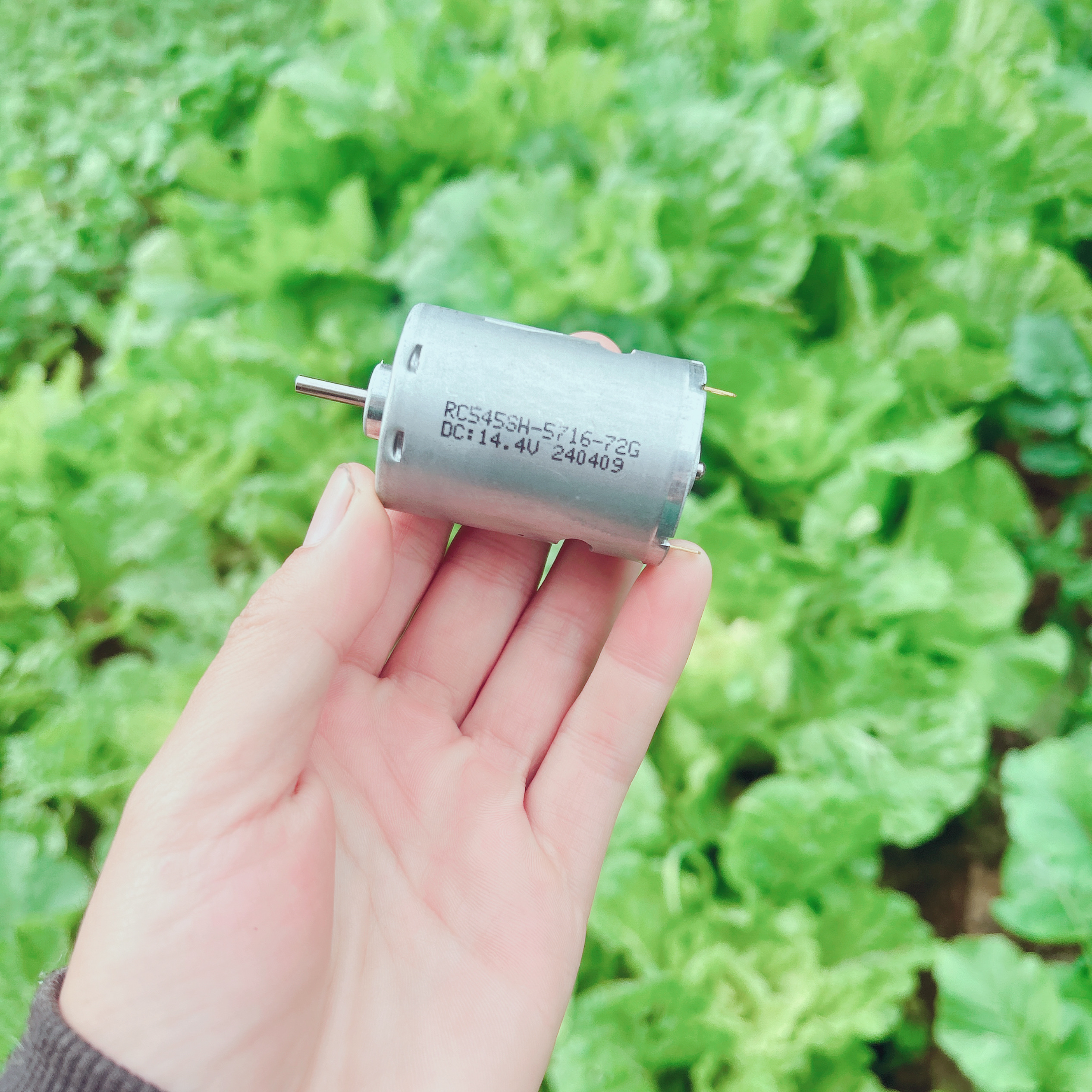 100W大功率直流电机前滚珠轴承碳刷换向器545马达电动工具28800转