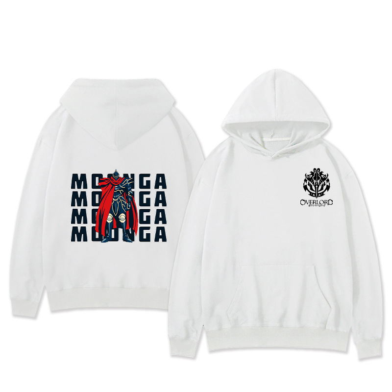 Suéter con capucha perimetral del rey de los muertos OVERLORD Suéter holgado bidimensional del rey de los huesos Tendencia