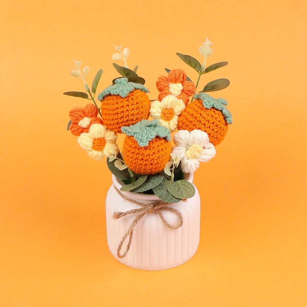 Serie de flores - Decoración de mesa caqui