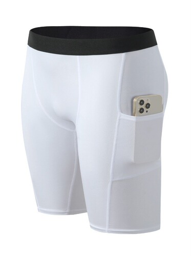 Fitness shorts, tight running five-pocket training high-stretch compression quick-dry men's leggings basketball