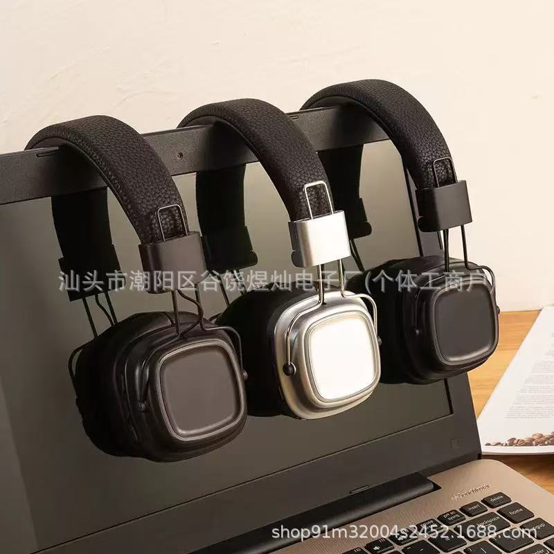 Huaqiangbei's New Wireless Bluetooth Headset Head-Mounted Retro Luminous Heavy Bass Noise Reduction Headset Suitable for Marshall Huaqiangbei's New Wireless Bluetooth Headset Head-Mounted Retro Luminous Heavy Bass Noise Reduction Headset Suitable for Marshall