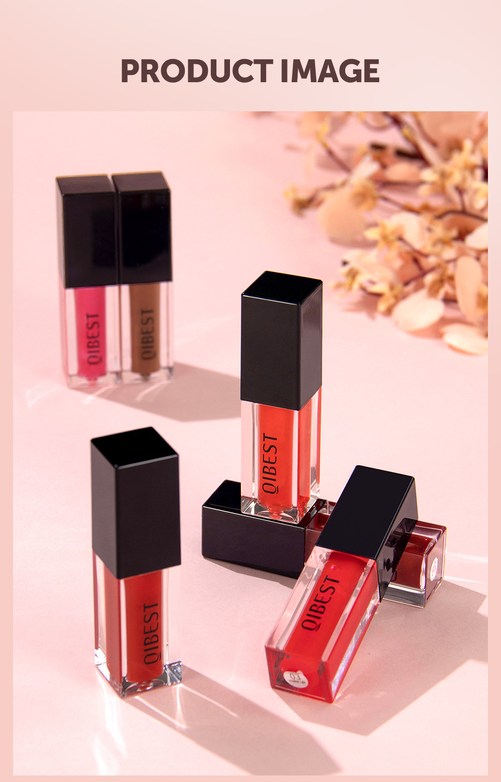 Carina QIBEST huile miroir eau verre glacé fille hydratant, hydratant et réparateur serré miel Dudu rouge à lèvres_voghion.com