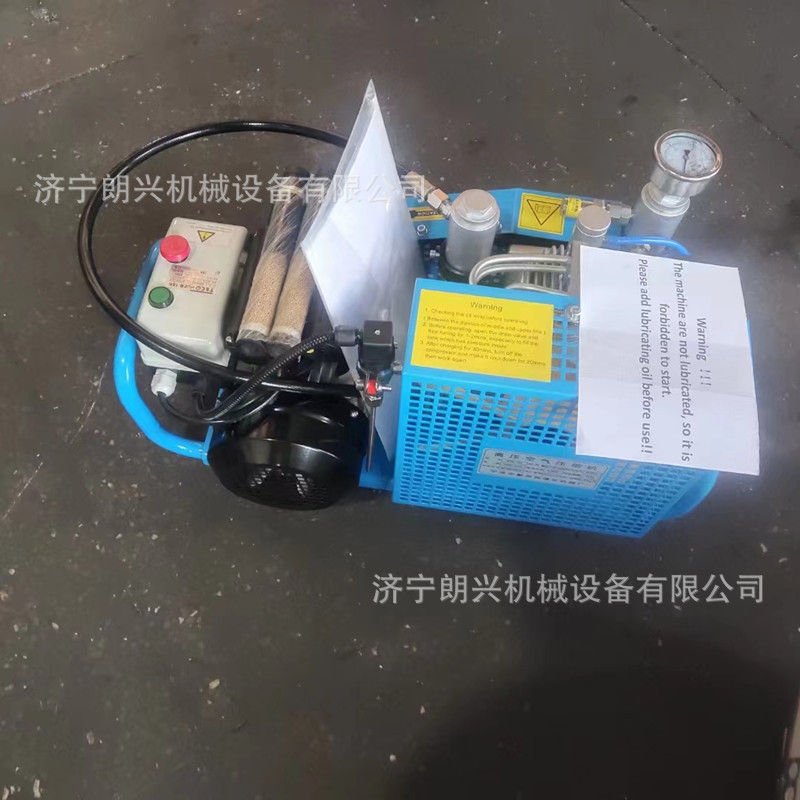 Bomba de llenado de aire de 100L Bomba de llenado de respirador de aire de presión positiva Bomba de inflado de aire de alta presión