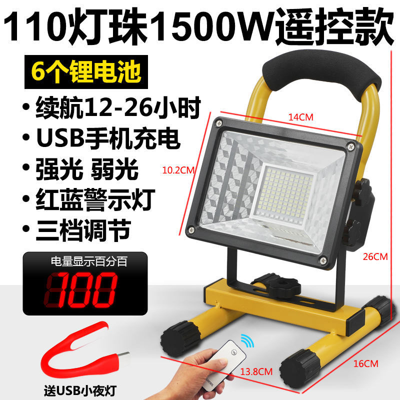 Lithium battery, 1500W, remote control