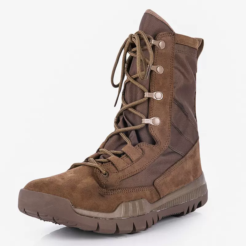 跨境供应亚马逊大码作战靴棕色作战靴沙漠靴高帮战术靴沙色作战靴