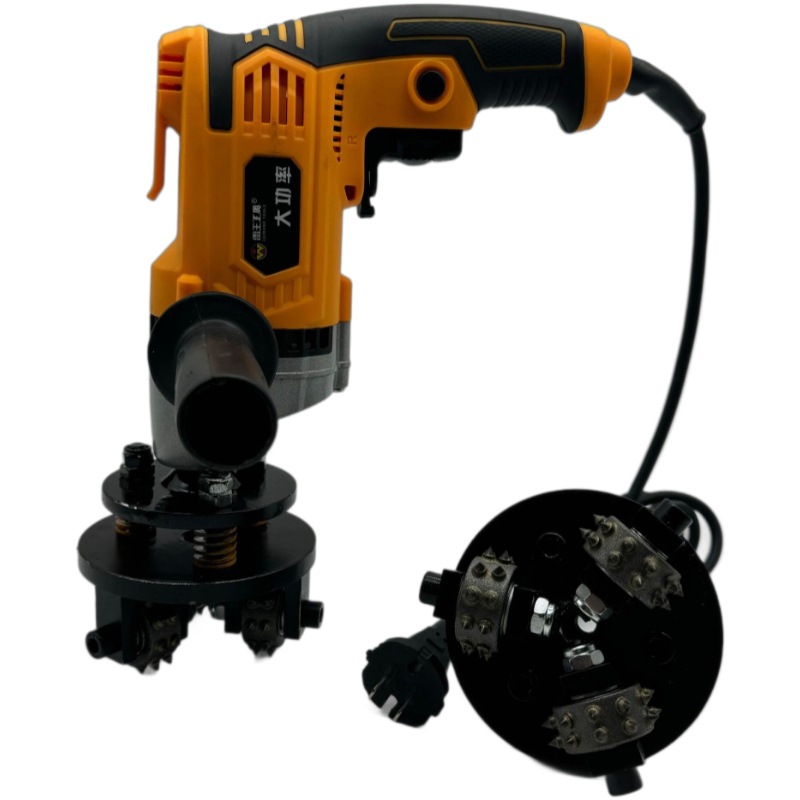 跨境批发电动凿毛机石材混凝土荔枝面加工打磨轮雕刻机切割机