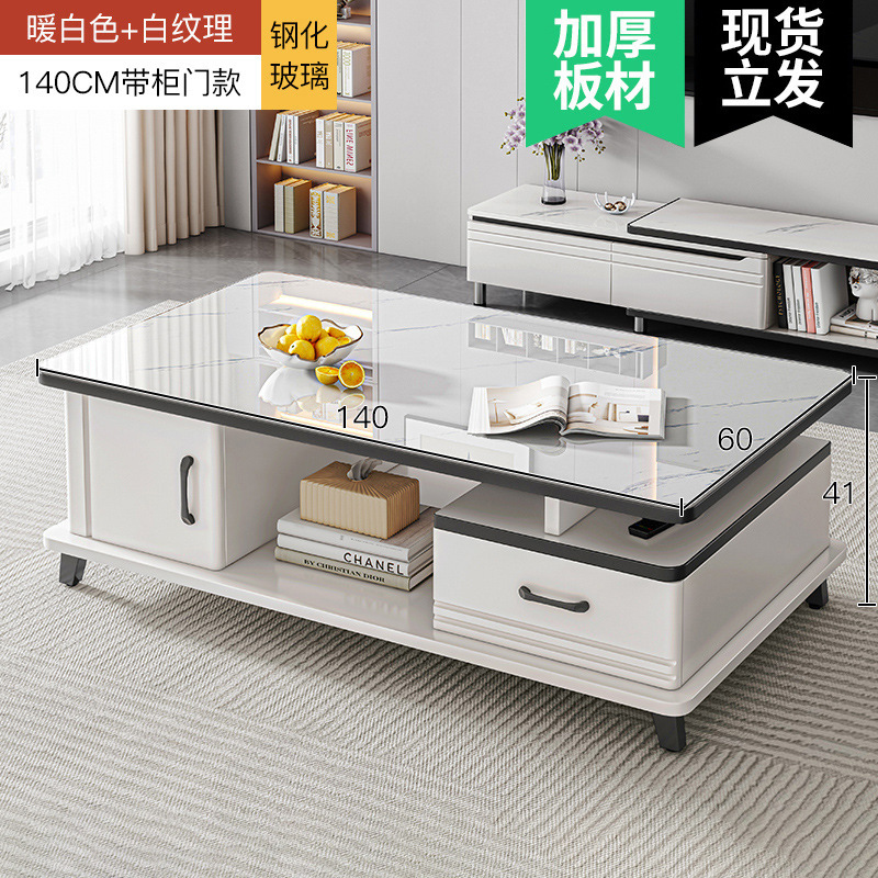 Gabinete de TV simple moderno pequeño apartamento sala de estar en casa gabinete de TV gabinete de piso de lujo mesa de café gabinete de TV combinación