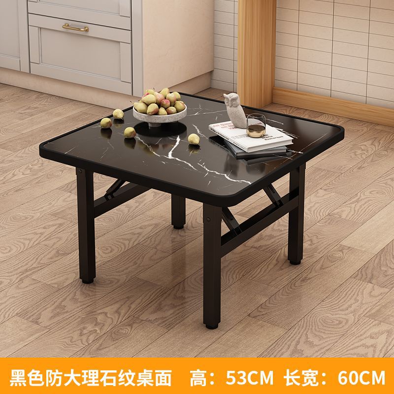Mesa baja, mesa de comedor rectangular plegable, mesa de alquiler, mesa de dormitorio, mesa de piso pequeña, mesa simple, mesa cuadrada al aire libre image 23