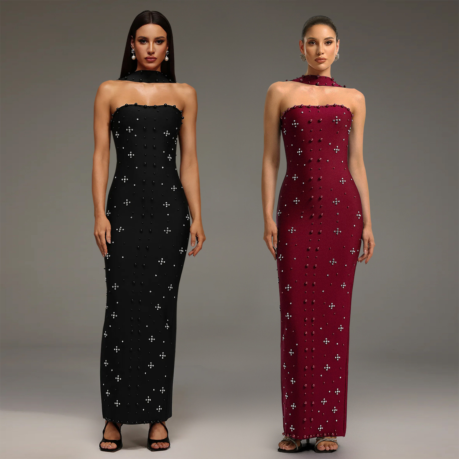 C7625 Aliexpress transfronterizo Amazon Europa y América de moda moda femenina temperamento elegante bolsas de diamantes calientes vestido de pecho