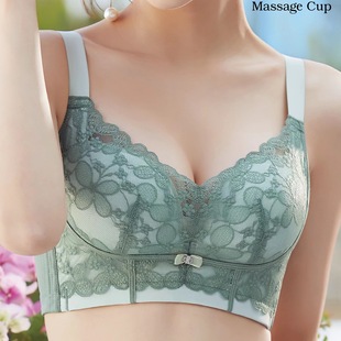Spring and Summer New Push-Up Adjustable Bra, Comfortable, Breathable, Anti-Sagging, Medium-Thick Five-Breasted Underwear