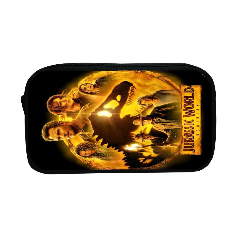 Estuche de Lápices de Gran Capacidad con Diseño de Dinosaurio Tiranosaurio Rex del Mundo Animal, Estuche de Lápices Personalizado DIY, Bolsa de Almacenamiento de Papelería