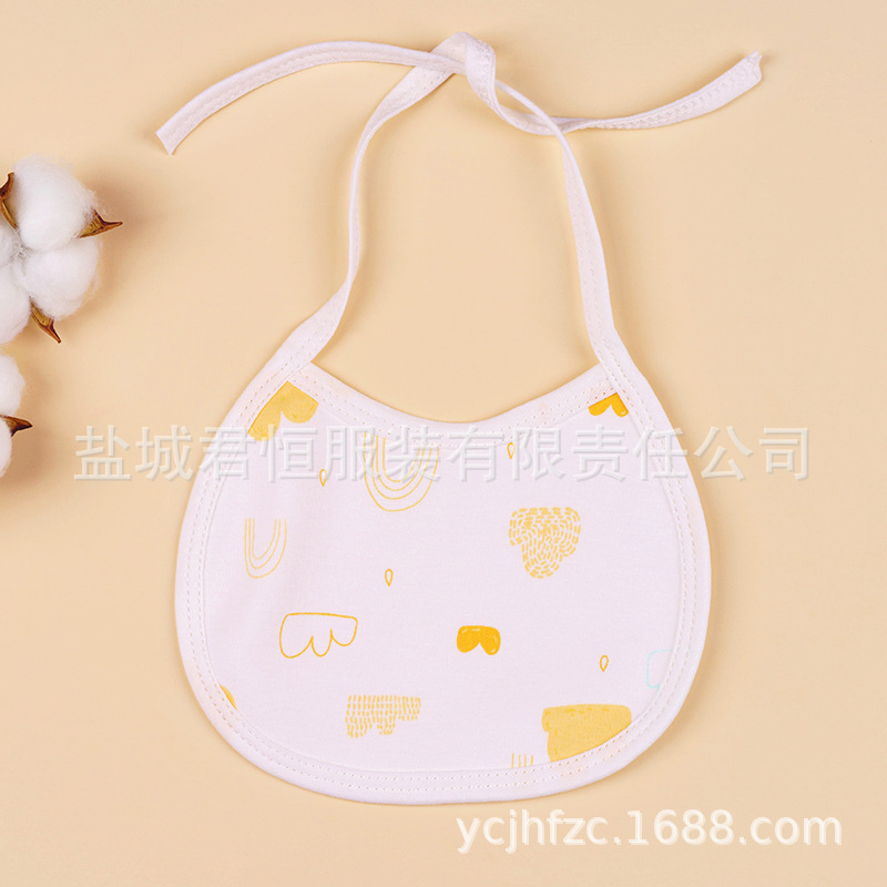 Bebé con cordones a prueba de agua babero recién nacido suministros bebé con cordones bebé babero de algodón