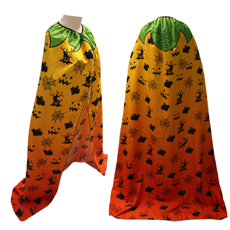 Halloween nueva capa capa de cosplay vestido de brujo de la muerte capa impresa digital sensación de terror hombro