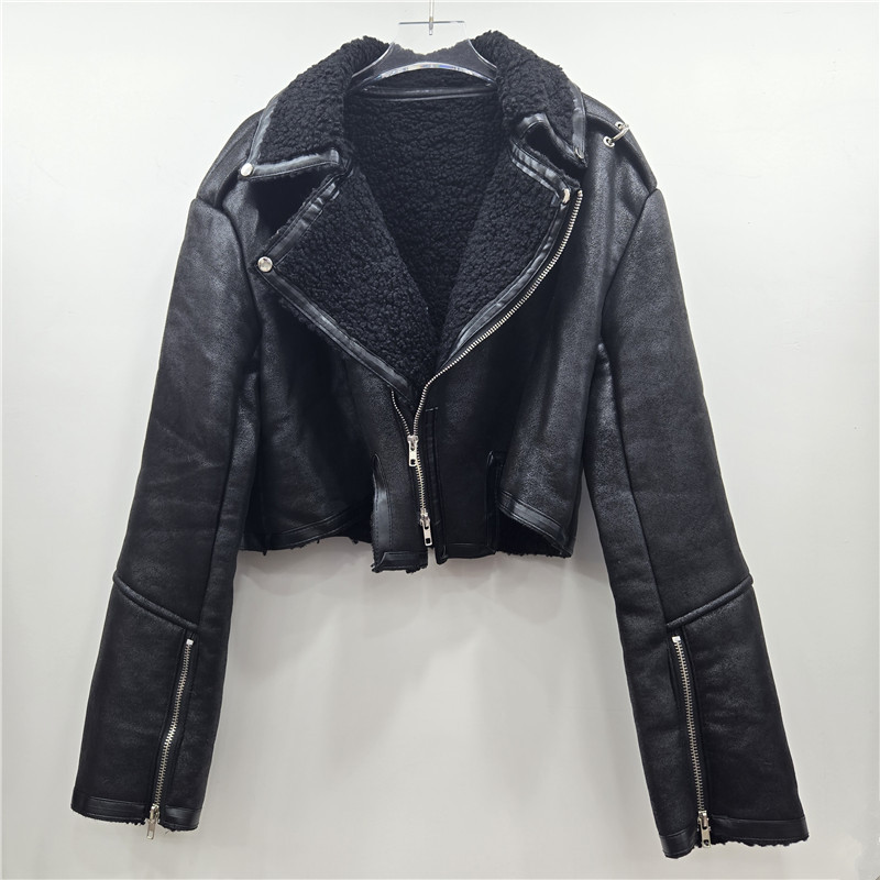Retro impresión de leopardo para mujeres otoño y invierno 2025 nueva moda coreana irregular chaqueta explosiva universal chaqueta de algodón