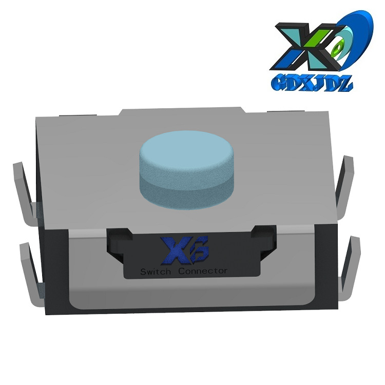 硅胶轻触开关U型脚6.2*6.2*2.5mm 轻触防水开关包脚6.2x6.2x2.5mm