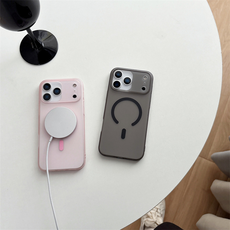 适用iPhone17PROMAX冰雾肤感磁吸手机壳苹果16简约超薄硬保护套15|undefined
