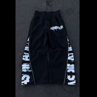 Cross-Border New Dark Retro Trousers Casual Strappy Pants Harajuku Style Street Personality Sweatpants