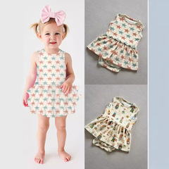 初生嬰兒爬服嬰童女寶全棉連衣裙哈衣小童連體衣棉質連衣裙包屁衣