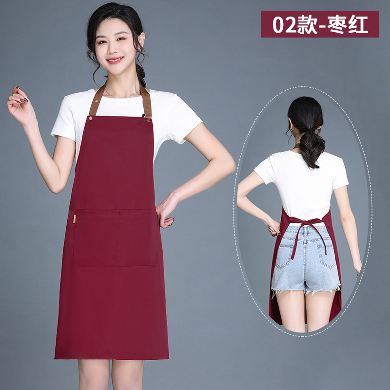 調節可能なエプロンロゴ印字スーパー果物従業員服飲食ミルクティー店作業服防水通気性|undefined