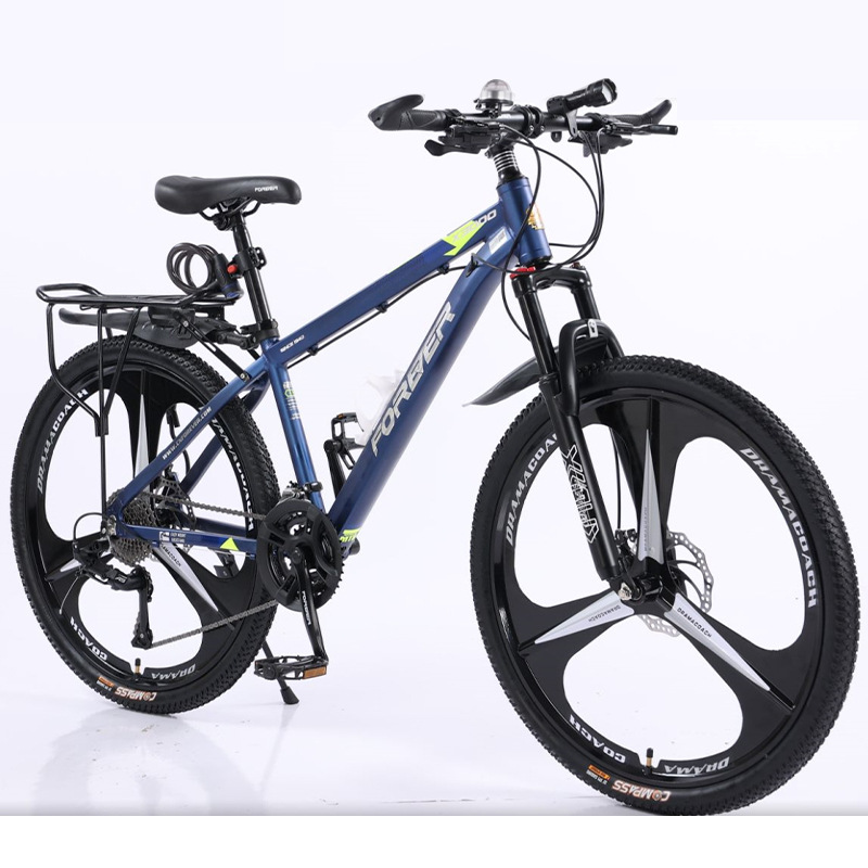 Bicicleta de montaña de aleación de aluminio de la marca Shanghai Forever Bicicleta de velocidad variable de 26 pulgadas y 24 pulgadas Freno de disco Bicicleta para estudiantes