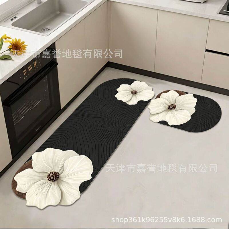 Amazon's High-End Bathroom Floor Mats, Bathroom Door Mats, Water-Absorbent, Non-Slip, Household Water-Absorbent, Dirt-Resistant, and Wear-Resistant Mats