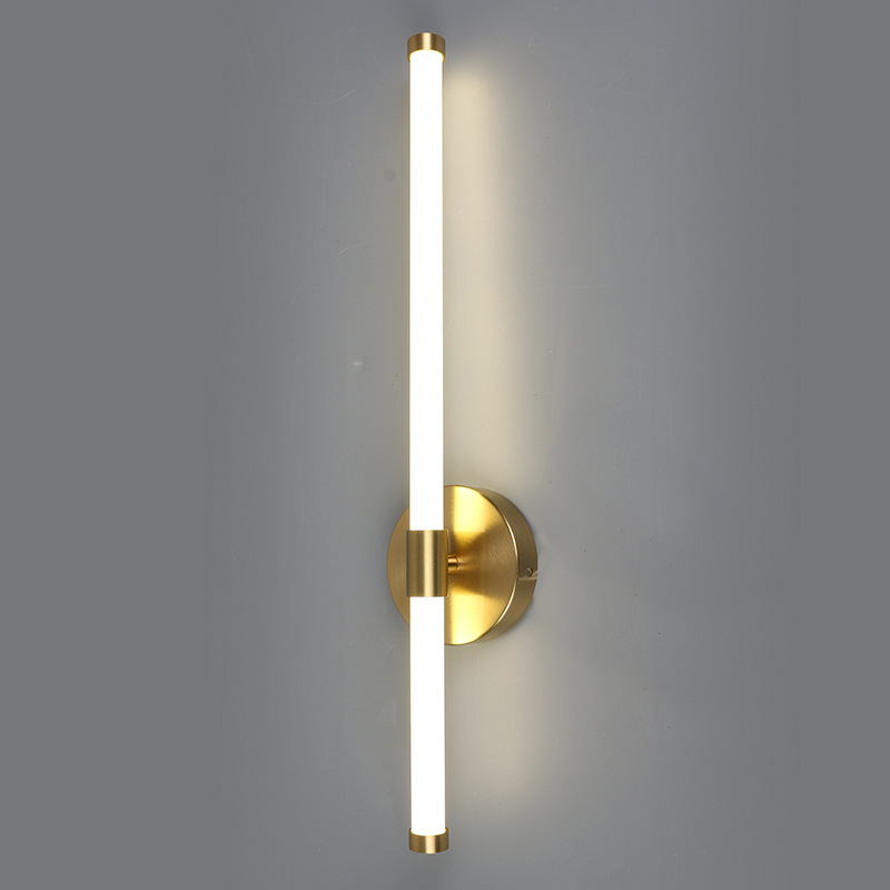 Lámpara de pared de línea moderna minimalista estilo europeo y americano sala de estar pared de fondo dormitorio lámpara de cabezal de cama pasillo lámpara 1 pieza