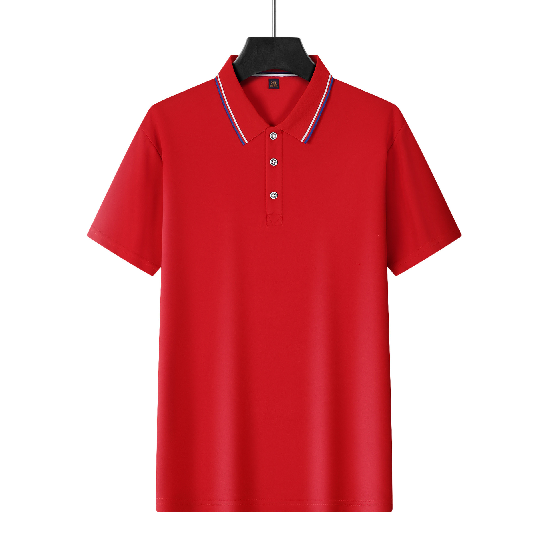 Nuevo transfronterizo americano Amazon polo de manga corta para hombres verano nuevo logotipo de impresión de camisetas publicitarias