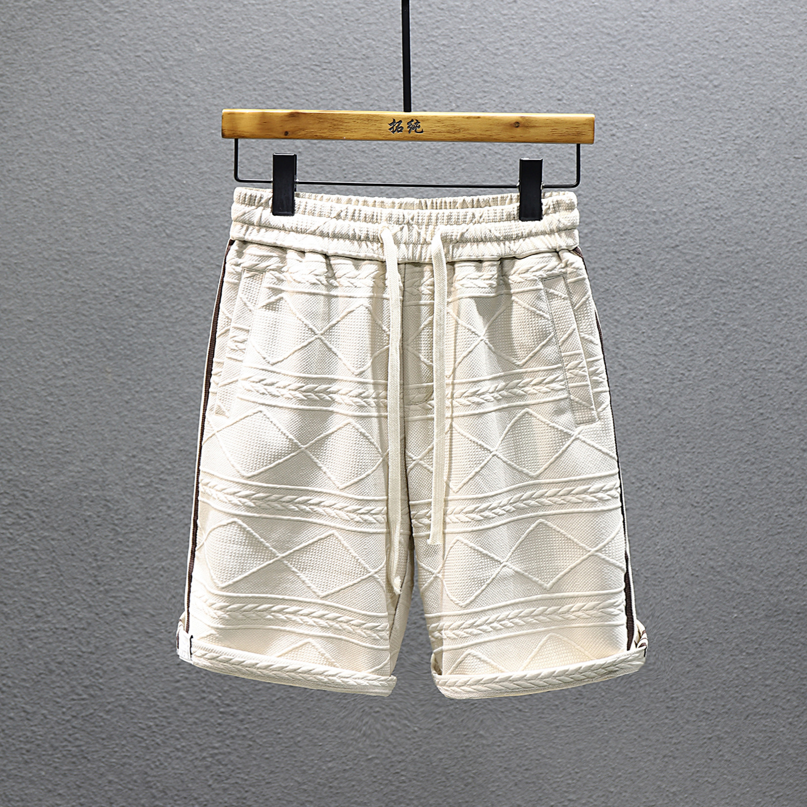 Men's Striped Summer Shorts Retro Trendy Loose Casual Sports Pants Brand Design Youth Five Point_viptrois.com