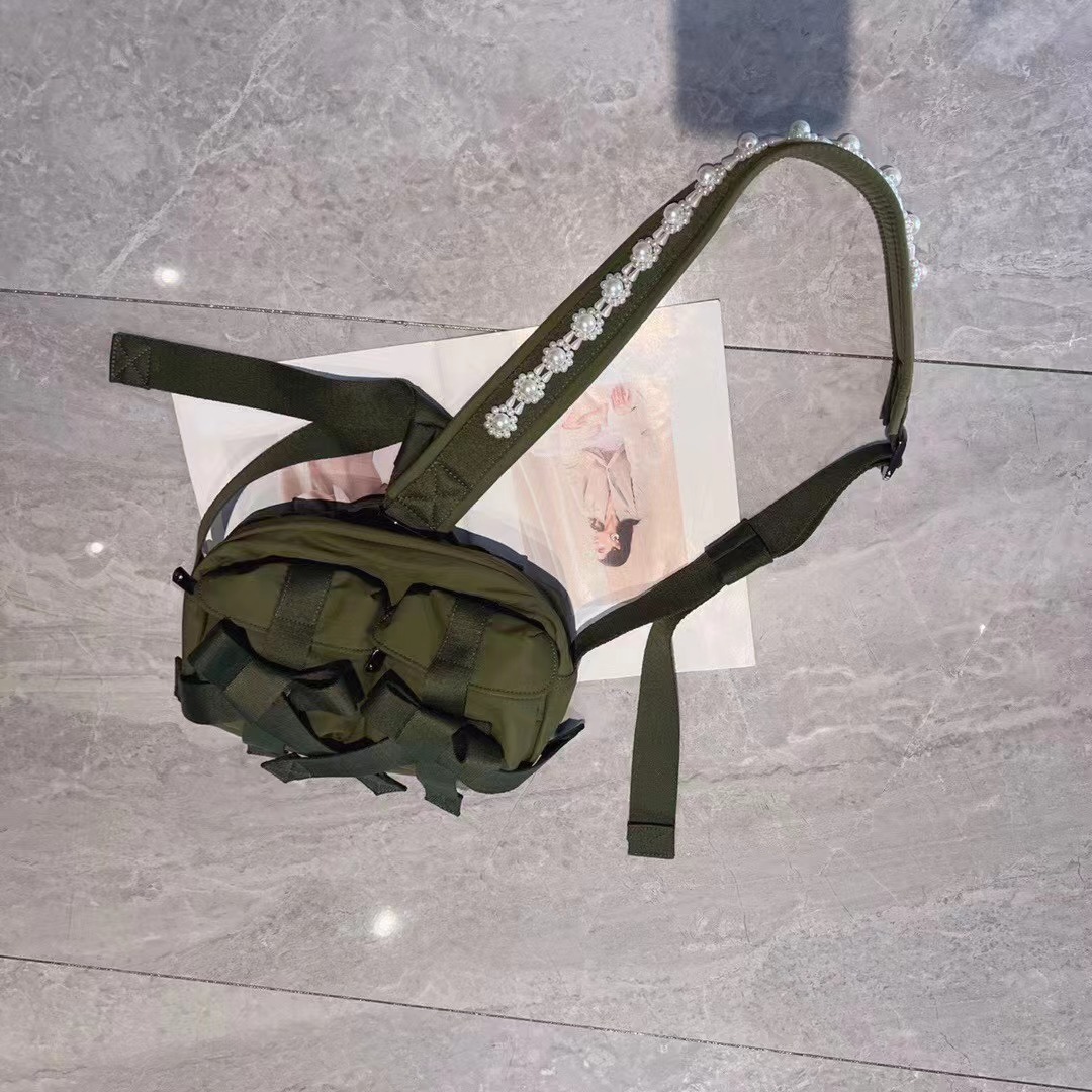 2023 Herbst Neue Casual Trendy Cool Süße Jubilee Würzig Mädchen Perle Bogen Einzigen Kreuz Schulter Tasche Multi Tasche Weibliche_voghion.com