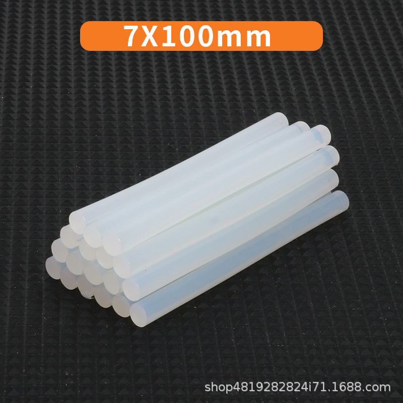 Pistola de pegamento de fusión en caliente, pistola de fusión en caliente de 7mm hecha a mano para el hogar, pistola de pegamento de varios colores, pistola de pegamento de barra de pegamento de bricolaje pequeña