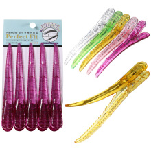 美发夹剪发夹子水晶夹子分区夹子透明一字夹无痕定位夹鸭嘴夹大号