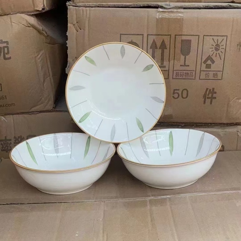 Yongliu 7inch 진한 고대 그릇