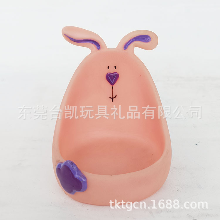 Manufacturer Customized Desktop Lazy Artifact Rabbit Mobile Phone Holder Creative Multi-Functional Bracket Pvc Office Small Ornaments