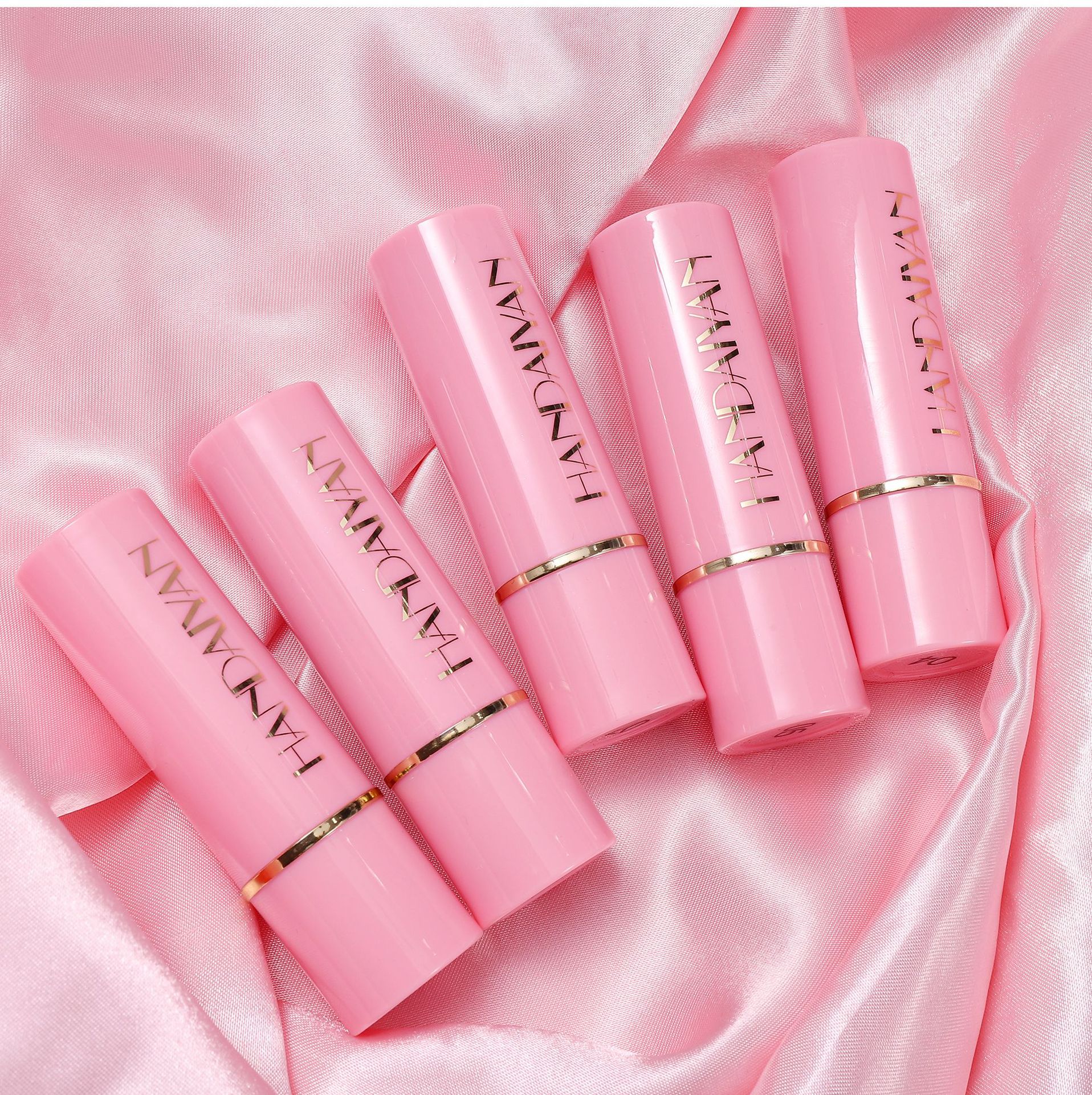 Pearl Lipstick in stock, 8 colors moisturizing and hydrating handaiyan embossed Silk Screen Fine Sparkling Lip gloss, cross-border exclusive lipstick undefined