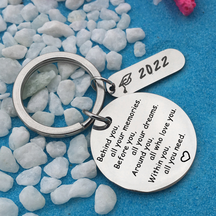 2022 Graduation Season Gift Lettering Stainless Steel Keychains display picture 4
