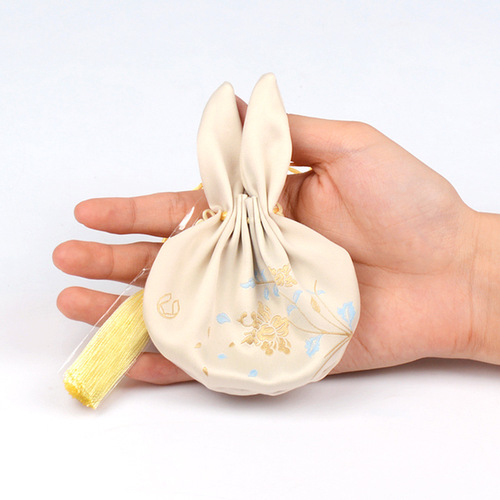 Manufacturer wholesale rabbit ear purse empty bag coin purse Hanfu accessories antique sachet rabbit ear sachet
