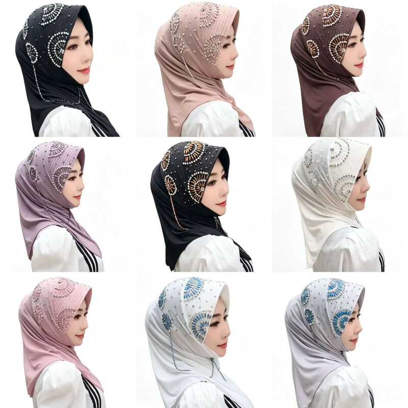 [Exclusive to Mei'Er] New Ethnic Headscarf Xingtao Soft Brim Hat (Sponge Brim Ring Single Tassel)