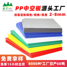 厂家PP建筑户外工程塑料中空板白色塑料垫板薄板防静电隔板万通板