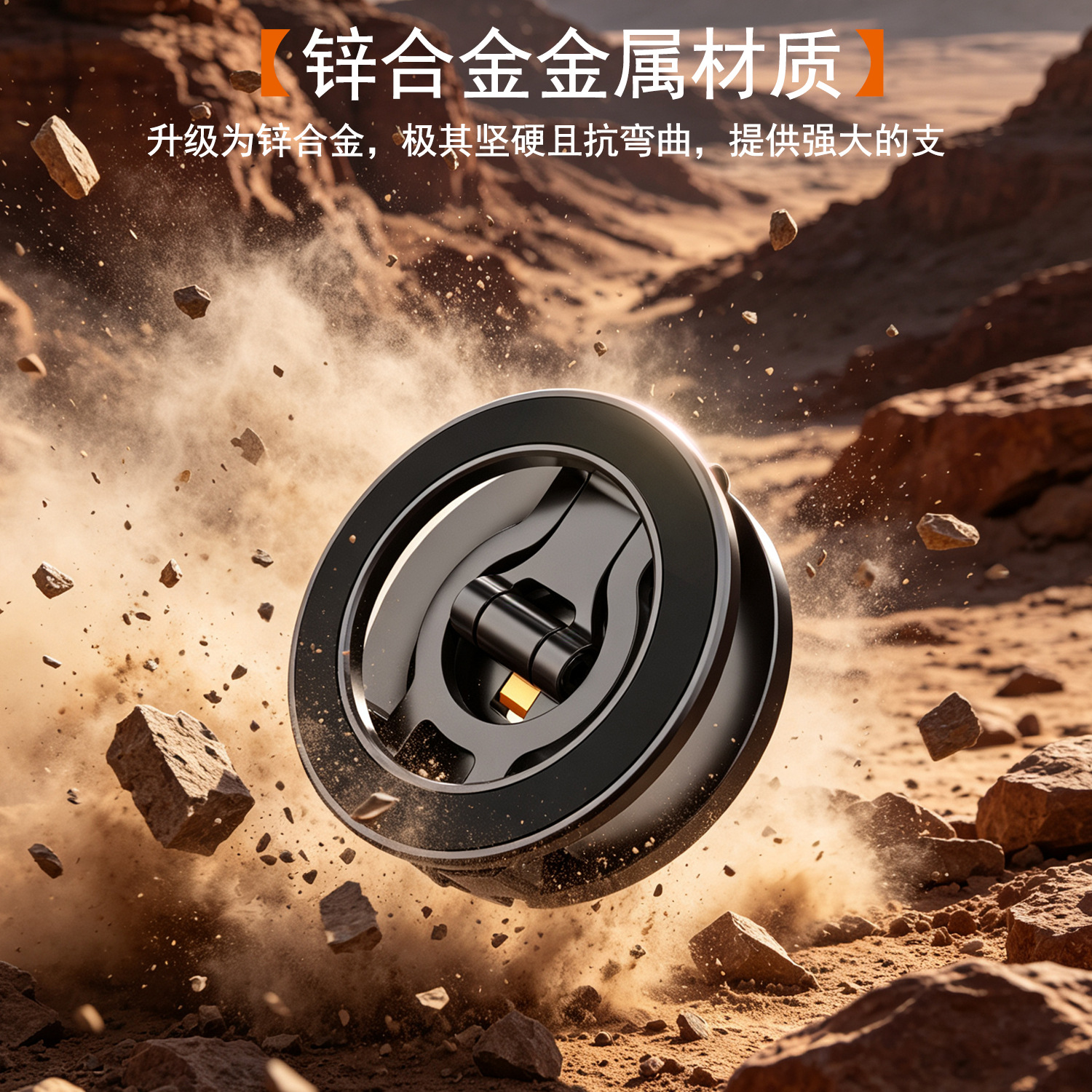 New Car Navigation Folding Bracket Magsafe Magnetic Multifunctional 360-Degree Rotating Innovative Three-Axis Phone Holder
