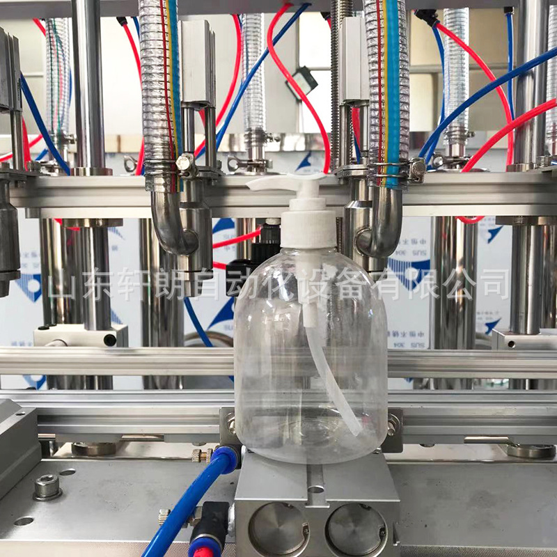 全自动膏体凝胶灌装机 消毒液洗手凝胶灌装生产设备 柱塞灌装机