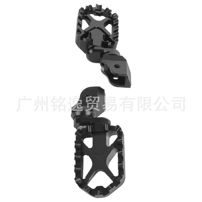 Suitable for Bmw R1200Gs R1250Gs/Adv Lc Modified Widened Front Footrest Aluminum Alloy Foot Pedal (Motorcycle pedals) - black-without-rubber-pad
