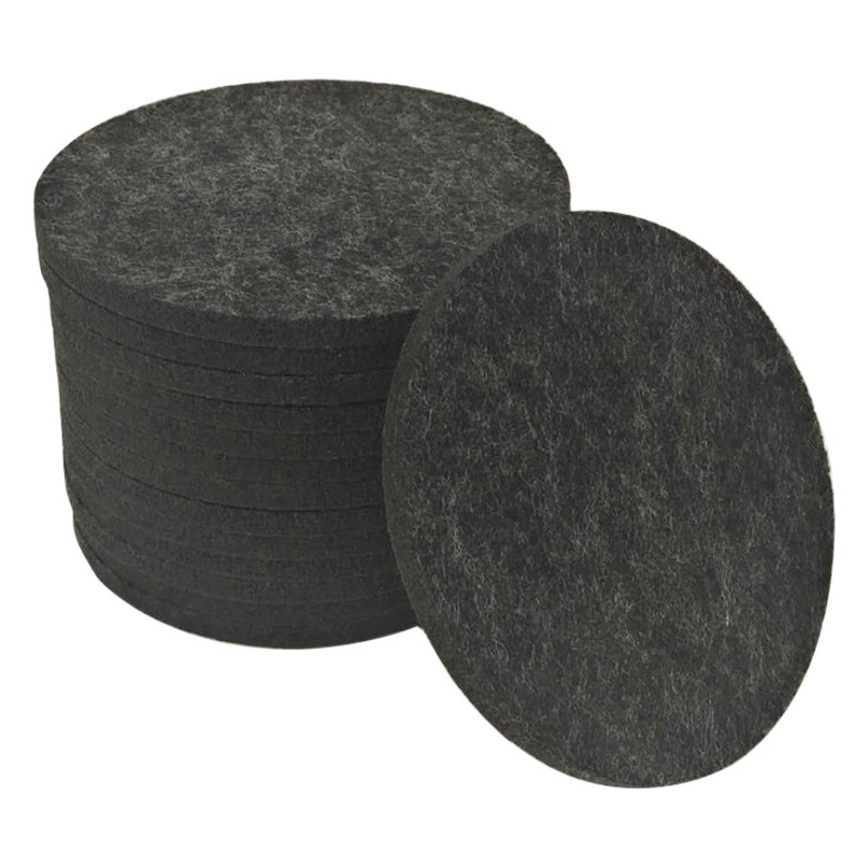 Круглая войлочная Подставка для столовых приборов, креативный теплоизоляционный коврик специальной формы, нетканый Западный коврик для стола, Настольный коврик