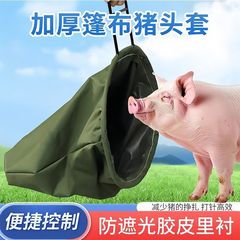 豚の頭袋、豚の頭袋、豚の袋ツール、養豚場、豚の捕獲、豚の追い払い、豚の注射器具、豚専用