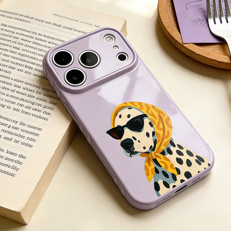 Yellow Bandana Spotted Dog Suitable for Iphone17/17Pro Mobile Phone Case Anti-Fall Apple 16/15 Protective Case 14 Women Yellow Bandana Spotted Dog Suitable for Iphone17/17Pro Mobile Phone Case Anti-Fall Apple 16/15 Protective Case 14 Women