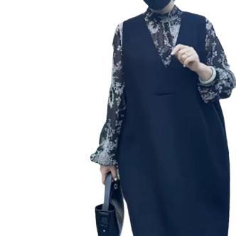 패셔너블하고 다재다능한 조끼 스커트 2024 봄 새로운 스타일로 나이를 줄이고, 날씬해 보이고, 서양식, 뱃살을 커버하고, 돈을 절약하고, 조끼 스커트 트렌드